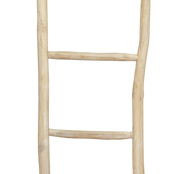 Portasciugamani con 5 Pioli in Legno di Teak 45x150 cm Naturale - doomostore