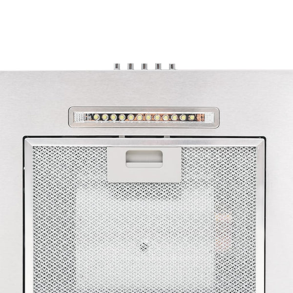 Cappa Aspirante a Muro 60 cm Acciaio Inossidabile 756 m³/h LED - doomostore