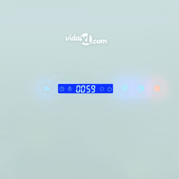 Cappa Aspirante a Muro Acciaio Inox 756 m³/h 90 cm Bianca - doomostore