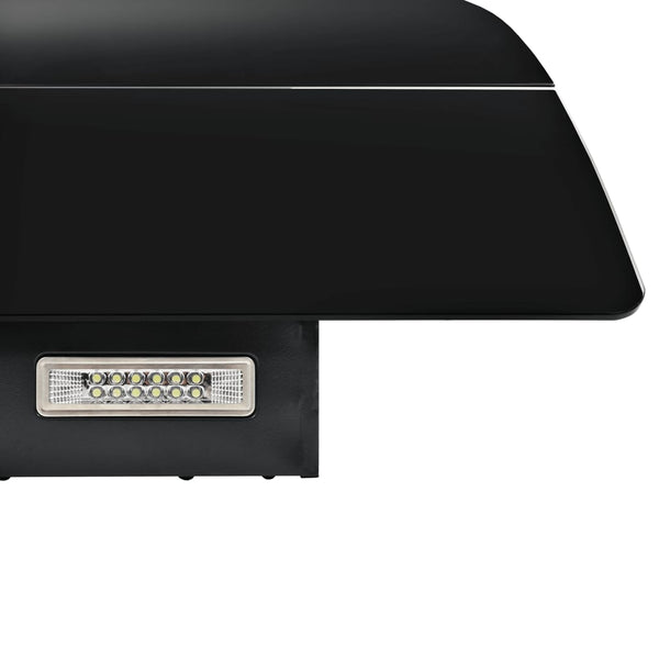 Cappa Aspirante a Muro Acciaio Inox 756 m³/h 90 cm Nera - doomostore