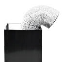 Cappa Aspirante a Muro Acciaio Inox 756 m³/h 60 cm Nera - doomostore