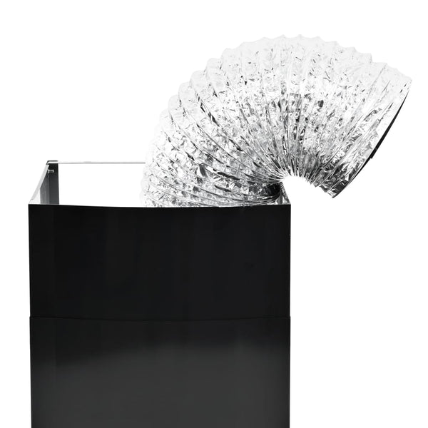 Cappa Aspirante a Muro Acciaio Inox 756 m³/h 60 cm Nera - doomostore