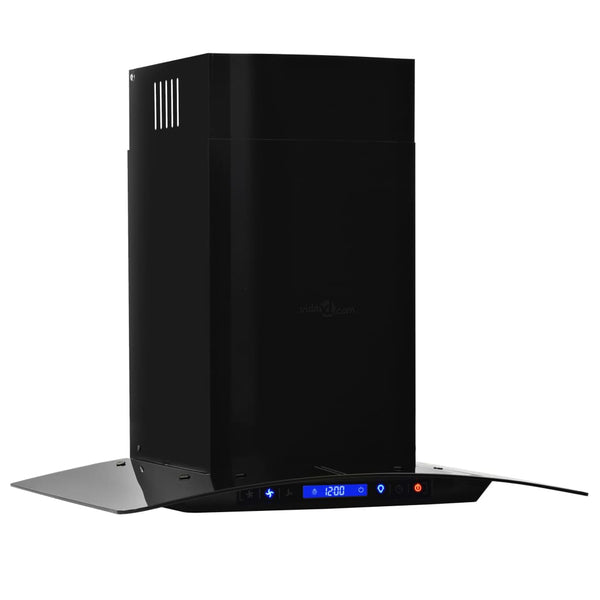 Cappa Aspirante a Muro Acciaio Inox 756 m³/h 60 cm Nera - doomostore