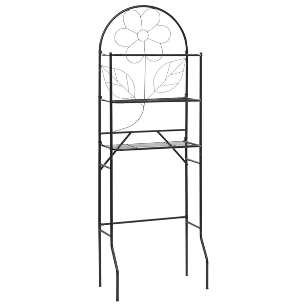 Scaffale da Bagno 60x33x174 cm Nero - doomostore