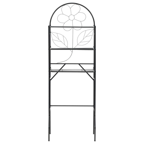 Scaffale da Bagno 60x33x174 cm Nero - doomostore