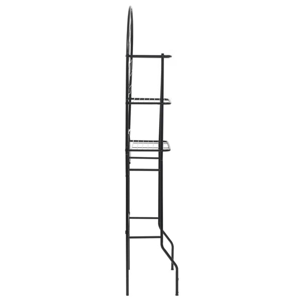 Scaffale da Bagno 60x33x174 cm Nero - doomostore