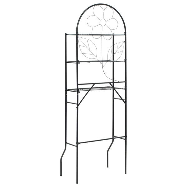 Scaffale da Bagno 60x33x174 cm Nero - doomostore
