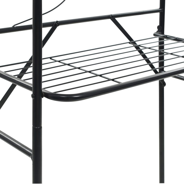 Scaffale da Bagno 60x33x174 cm Nero - doomostore
