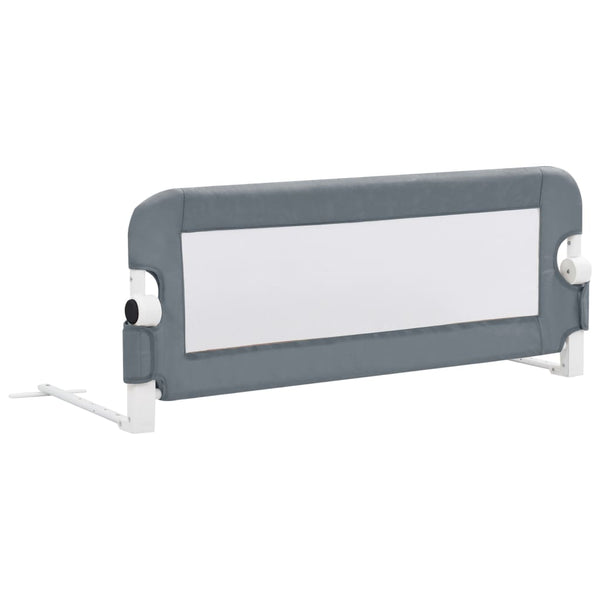 Sponde Letto di Sicurezza Bambini Grigio 102x42cm Poliestere - doomostore