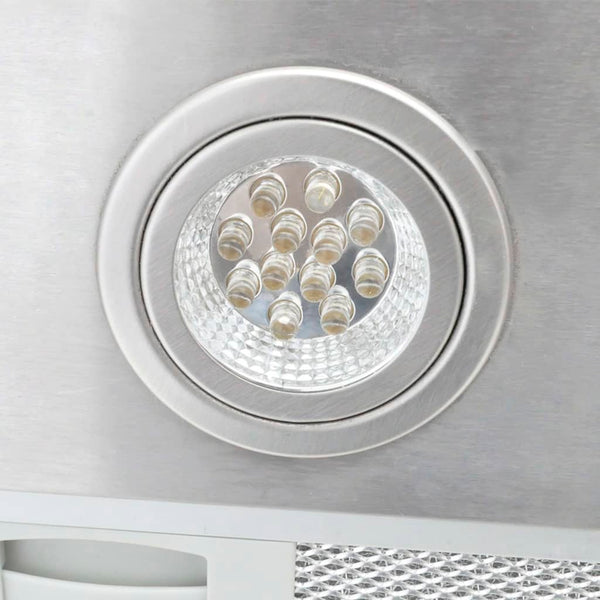 Cappa da Cucina a Isola in Acciaio Inox con Display LCD - doomostore