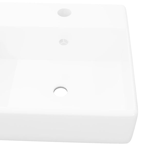 Ceramica di lusso bacino con foro di scarico 41 x 41 centimetri - doomostore