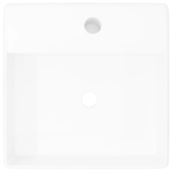 Ceramica di lusso bacino con foro di scarico 41 x 41 centimetri - doomostore