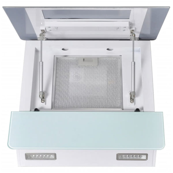 Cappa in Vetro Temperato Bianca 600 mm - doomostore