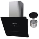 Cappa in Vetro Temperato con Display 600 mm Nera - doomostore