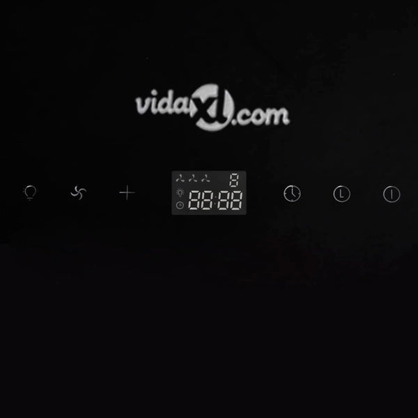 Cappa in Vetro Temperato con Display 600 mm Nera - doomostore