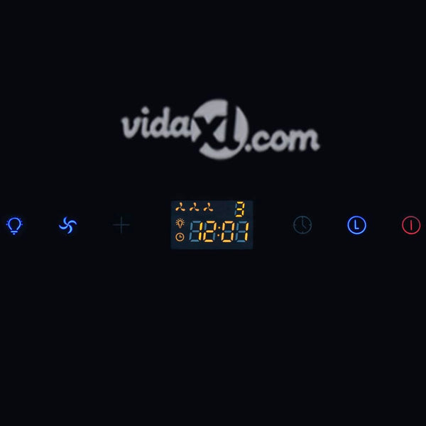 Cappa in Vetro Temperato con Display 600 mm Nera - doomostore