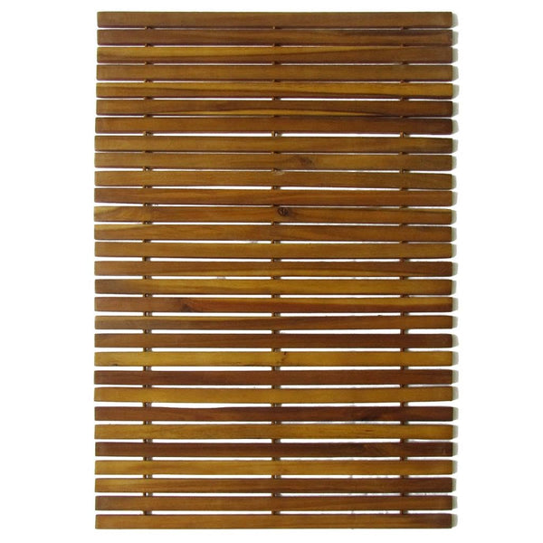 Set 2 pz Stuoia per bagno in acacia 80 x 50 cm - doomostore