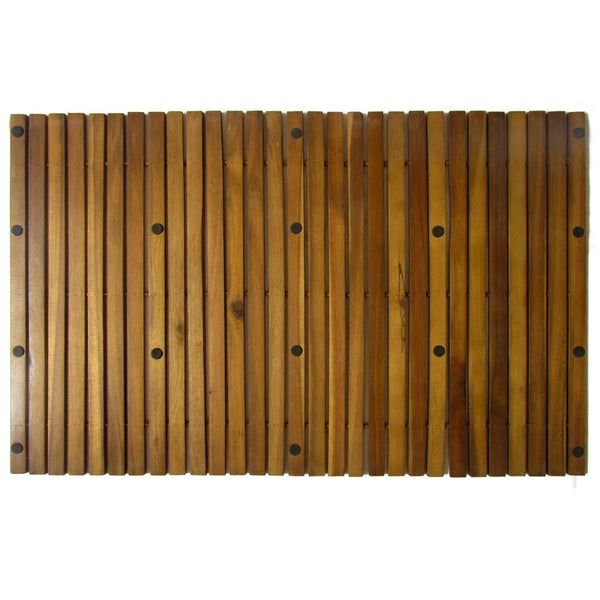 Set 2 pz Stuoia per bagno in acacia 80 x 50 cm - doomostore