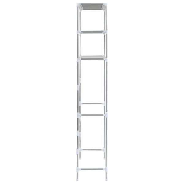 Scaffale per Lavatrice con 3 Ripiani Argento 69x28x169 cm - doomostore