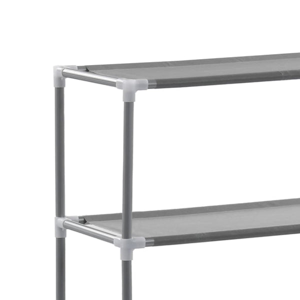 Scaffale per Lavatrice con 3 Ripiani Argento 69x28x169 cm - doomostore