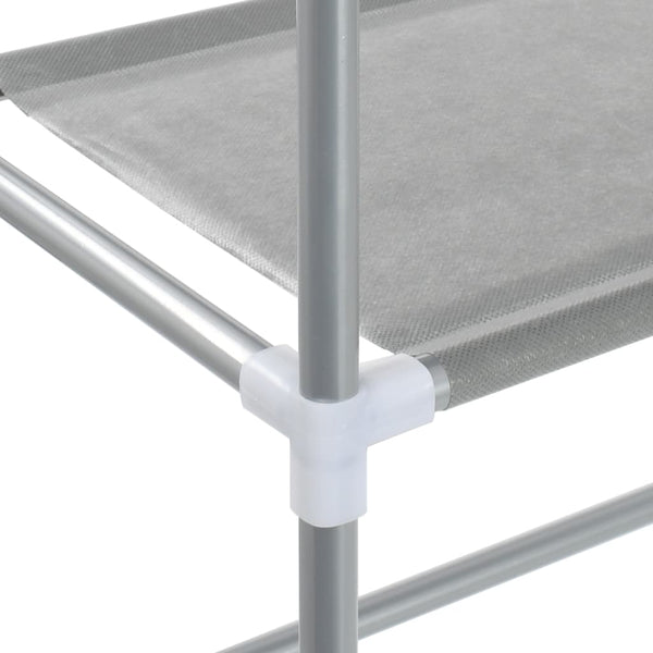 Scaffale per Lavatrice con 3 Ripiani Argento 69x28x169 cm - doomostore