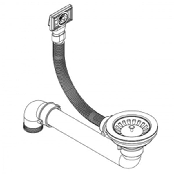 Lavello da Cucina in Granito Vasca Singola Bianco - doomostore