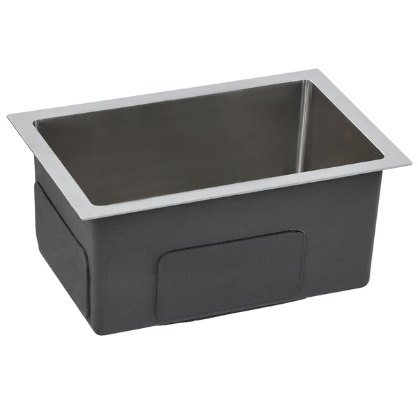 Lavello da Cucina Lavorato a Mano con Filtro in Acciaio Inox - doomostore