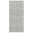 Scarpiera Grigio Cemento 80x35,5x180 cm in Truciolato - doomostore