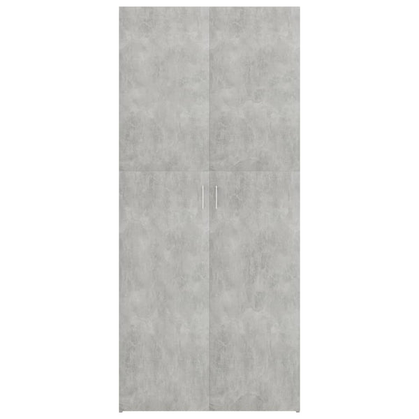 Scarpiera Grigio Cemento 80x35,5x180 cm in Truciolato - doomostore