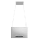 Cappa da Cucina ad Isola Sospesa LCD con Sensore 55 cm Acciaio - doomostore