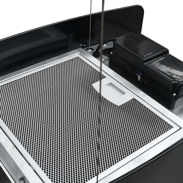 Cappa da Cucina ad Isola Sospesa LCD Sensore in Vetro Temperato - doomostore