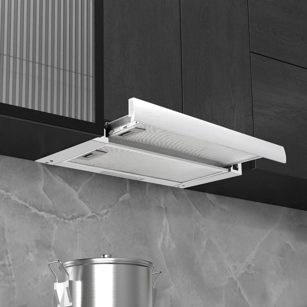 Cappa da Cucina Incorporata Sottile 480 m³/h Alluminio Acciaio - doomostore