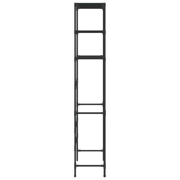 Scaffale per Lavatrice con 3 Ripiani Nero 69x28x169 cm - doomostore
