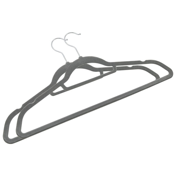 Set Appendiabiti 100 pz Antiscivolo Grigio in Velluto - doomostore