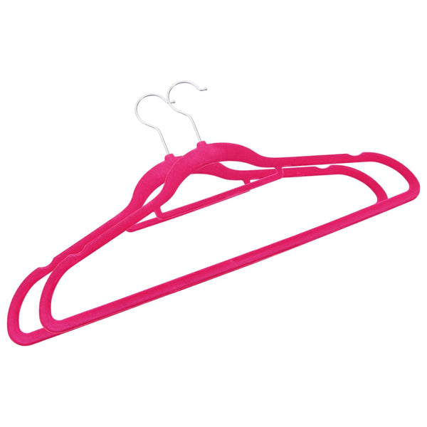 Set Appendiabiti 100 pz Antiscivolo Rosa in Velluto - doomostore