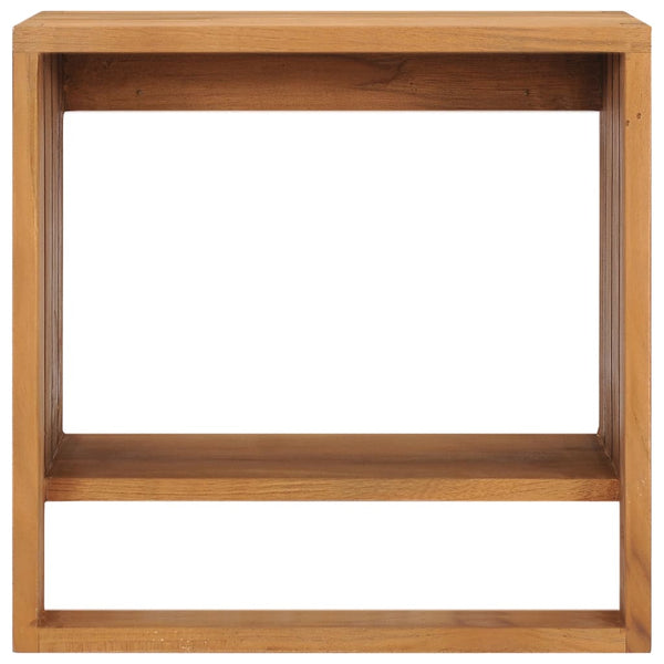 Porta Asciugamani a Parete 35x20x35 cm in Massello di Teak - doomostore