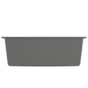 Lavello da Cucina con Foro Troppopieno Grigio in Granito - doomostore