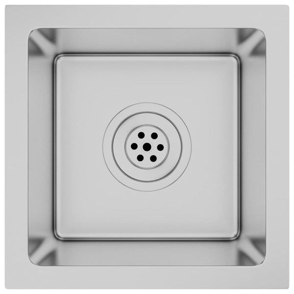 Lavello da Cucina Lavorato a Mano con Filtro in Acciaio Inox - doomostore