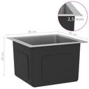 Lavello da Cucina Lavorato a Mano con Filtro in Acciaio Inox - doomostore