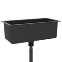 Lavello da Cucina Lavorato a Mano con Filtro Nero Acciaio Inox - doomostore