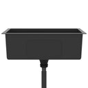 Lavello da Cucina Lavorato a Mano con Filtro Nero Acciaio Inox - doomostore