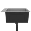 Lavello da Cucina Lavorato a Mano con Filtro in Acciaio Inox - doomostore