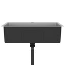 Lavello Cucina Lavorato a Mano con Foro Rubinetto Acciaio Inox - doomostore