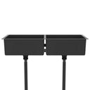 Lavello da Cucina Artigianale con Filtro Nero in Acciaio Inox - doomostore