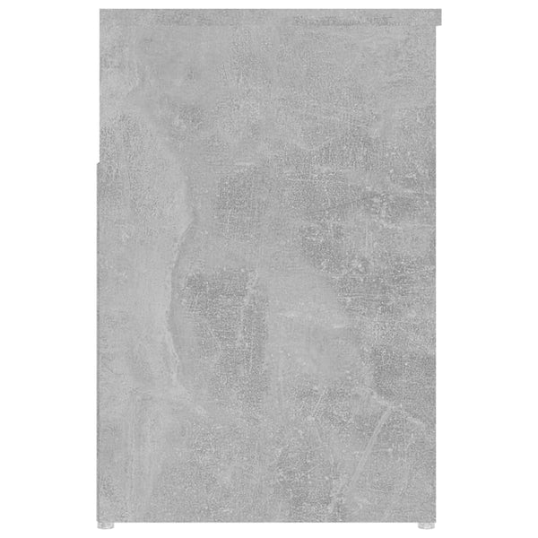 Panca Portascarpe Grigio Cemento 80x30x45 cm in Truciolato - doomostore