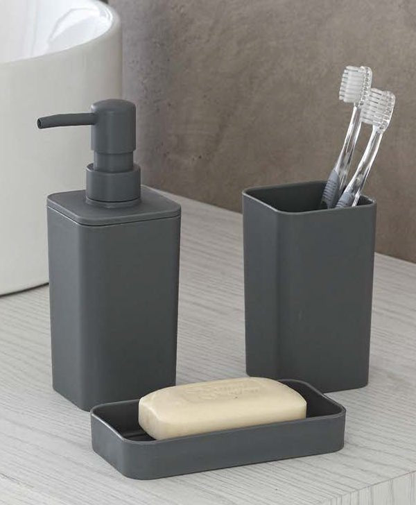 dispenser porta spazzolino e porta sapone in PP in diverse colorazioni - doomostore