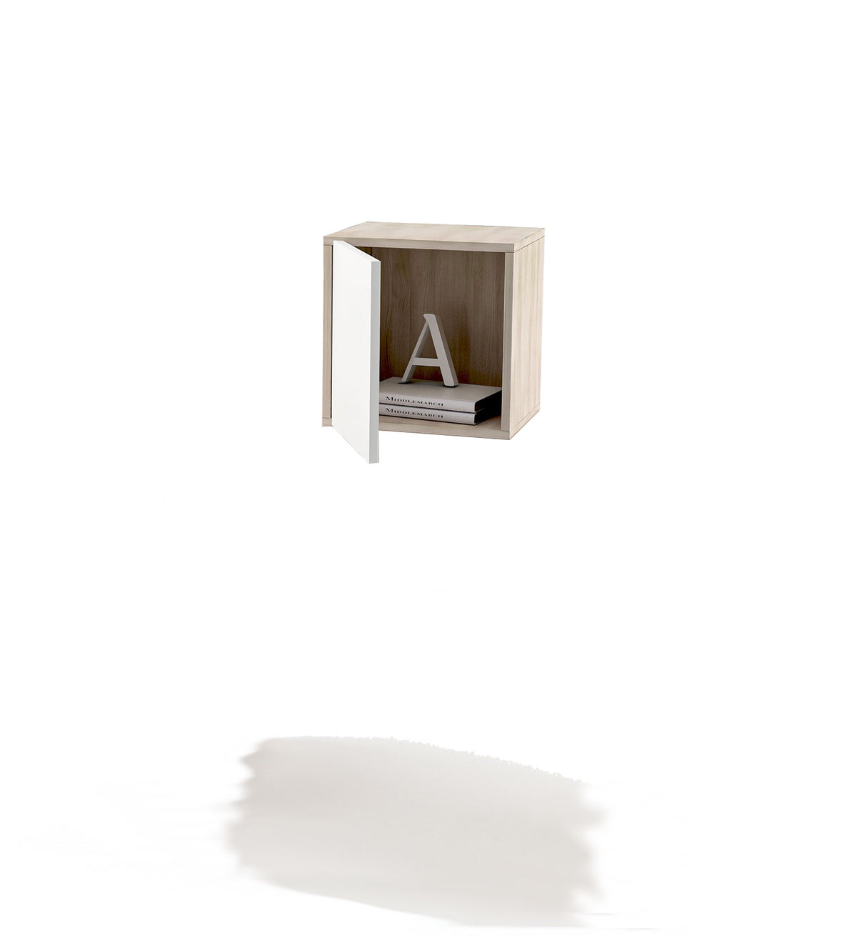 Cubi composizione librerie a muro mensola 2 cubi cubo con anta cameretta  camera ufficio lavanderia