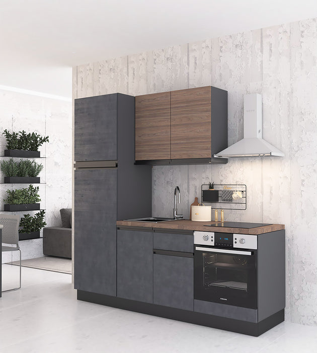 Cucina bloccata 210 Veronique con Colonna frigo hotel beb appartamenti  moderni