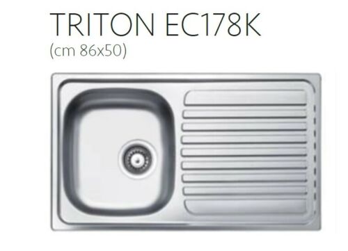 lavello una vasca e gocciolatoio Triton 86x50 - doomostore