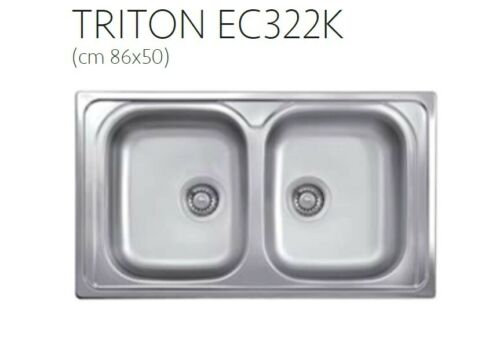 lavello due vasche Triton 86x50 - doomostore